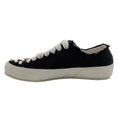 Load image into Gallery viewer, Pedro Garcia Black Satin Punet Sneakers with Pearl Embellishments
