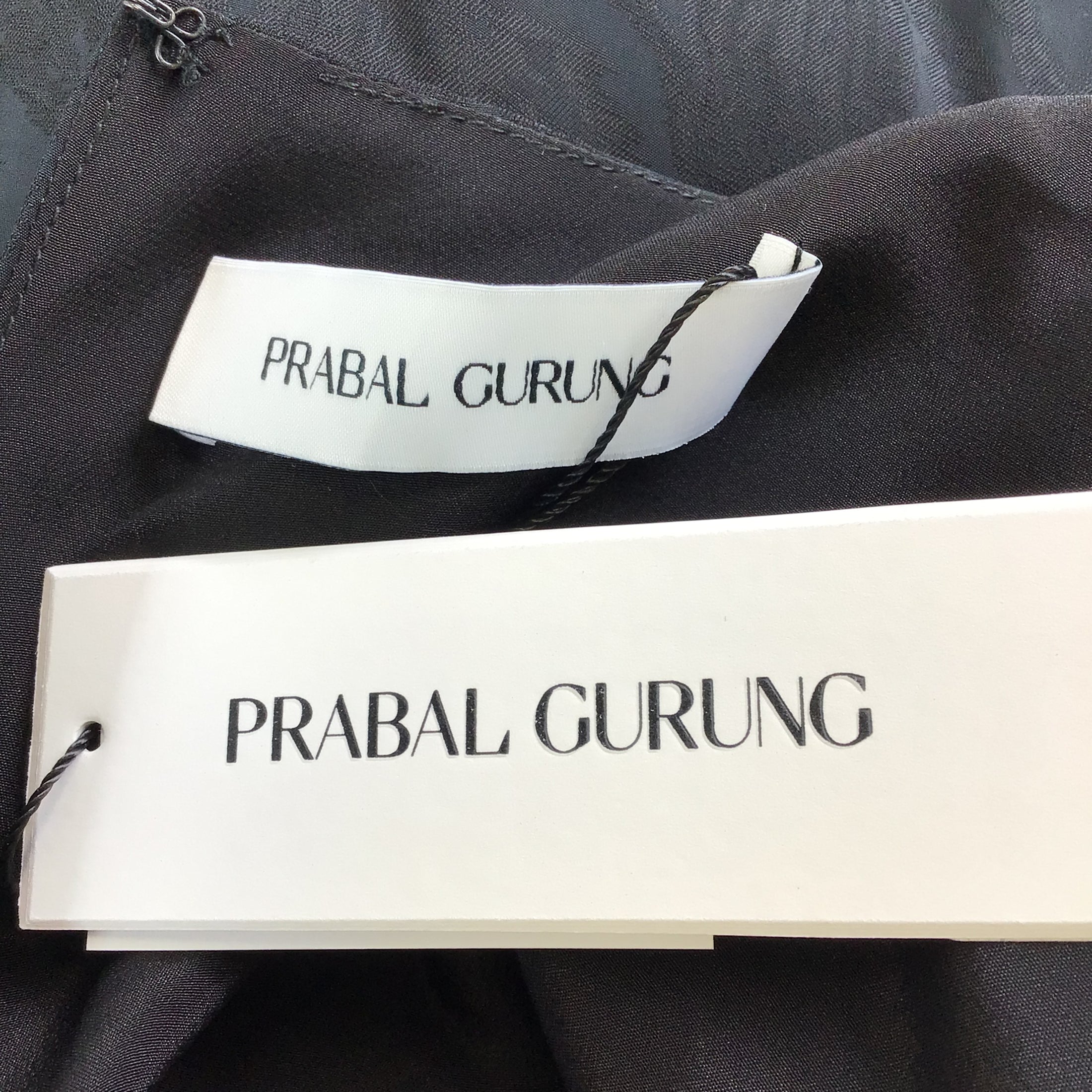 Prabal Gurung Black Long Sleeved Viscose Blouse