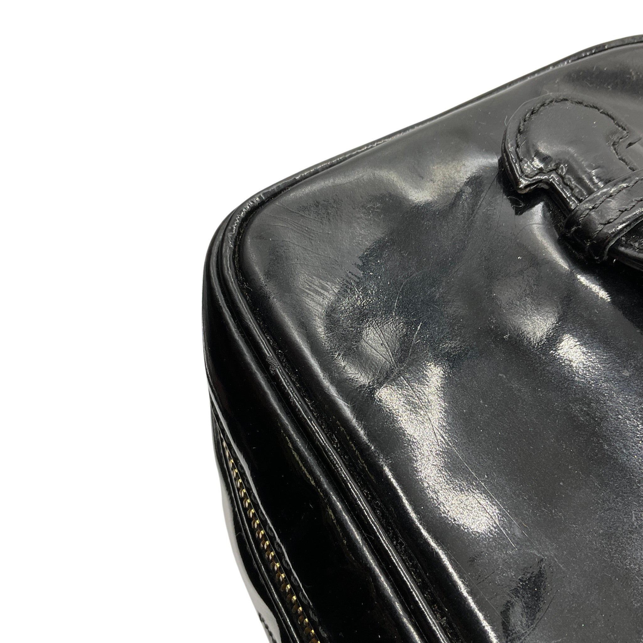 Chanel Black Patent Leather Vanity Case