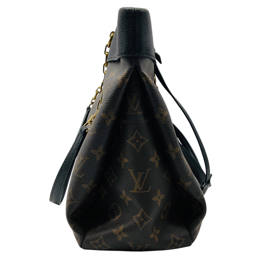 Louis Vuitton Brown / Black Pallas Chain Shopper Monogram Canvas Bag