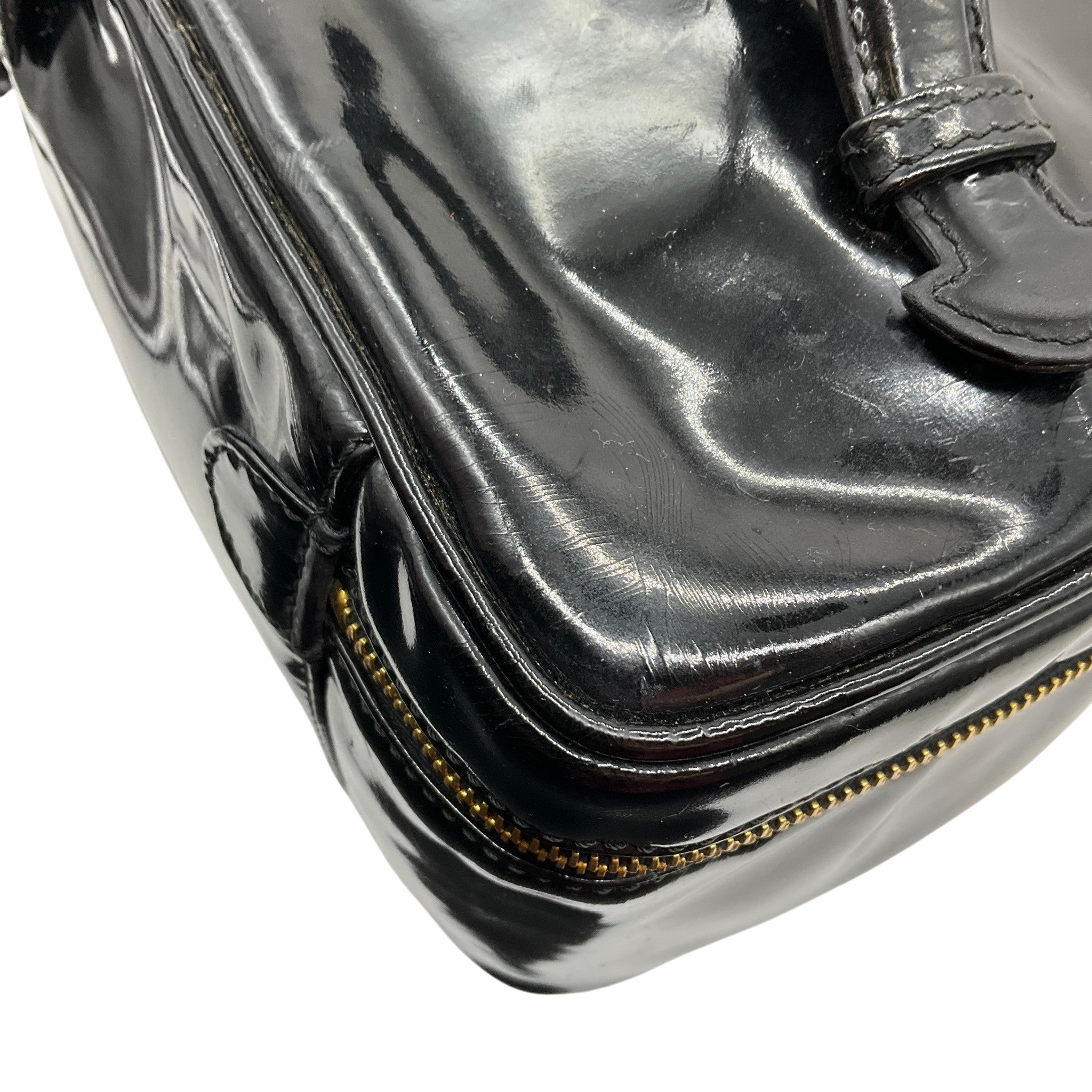 Chanel Black Patent Leather Vanity Case