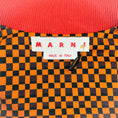 Load image into Gallery viewer, Marni Orange / Black Check Zip Up Knit Jacket
