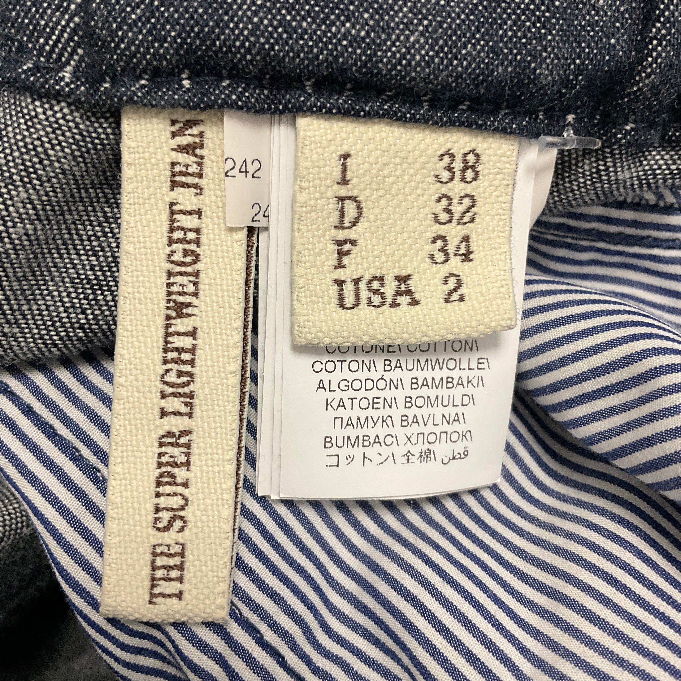 Brunello Cucinelli Dark Blue Denim The Super Lightweight Carrot Jeans with Elastic Waist
