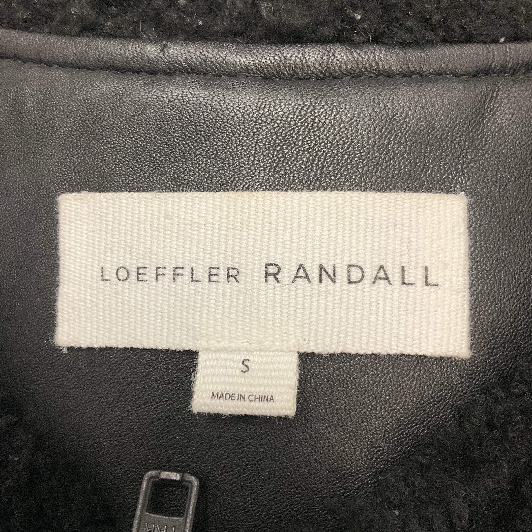 Loeffler Randall Black Lamb Shearling Fur Vest