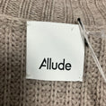 Load image into Gallery viewer, Allude Beige Zip Front Wool and Cashmere Knit Sweater
