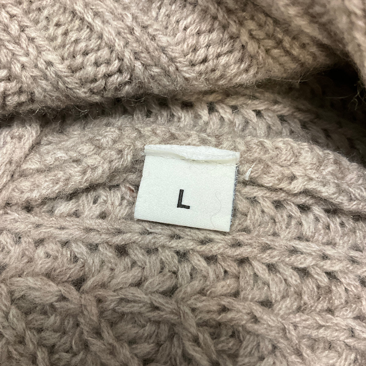 Allude Beige Zip Front Wool and Cashmere Knit Sweater