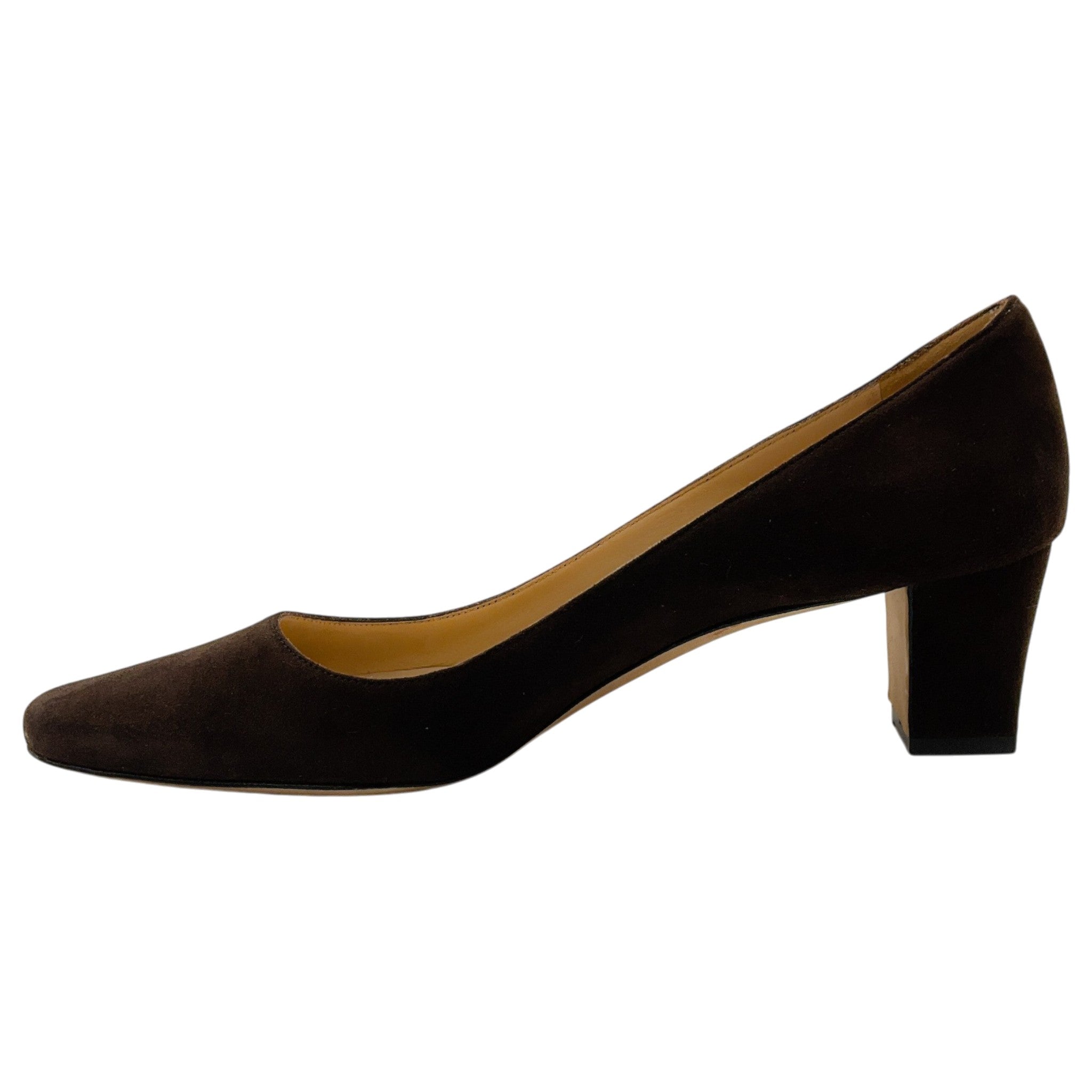 Manolo Blahnik Dark Brown Suede Okkatopla Pumps