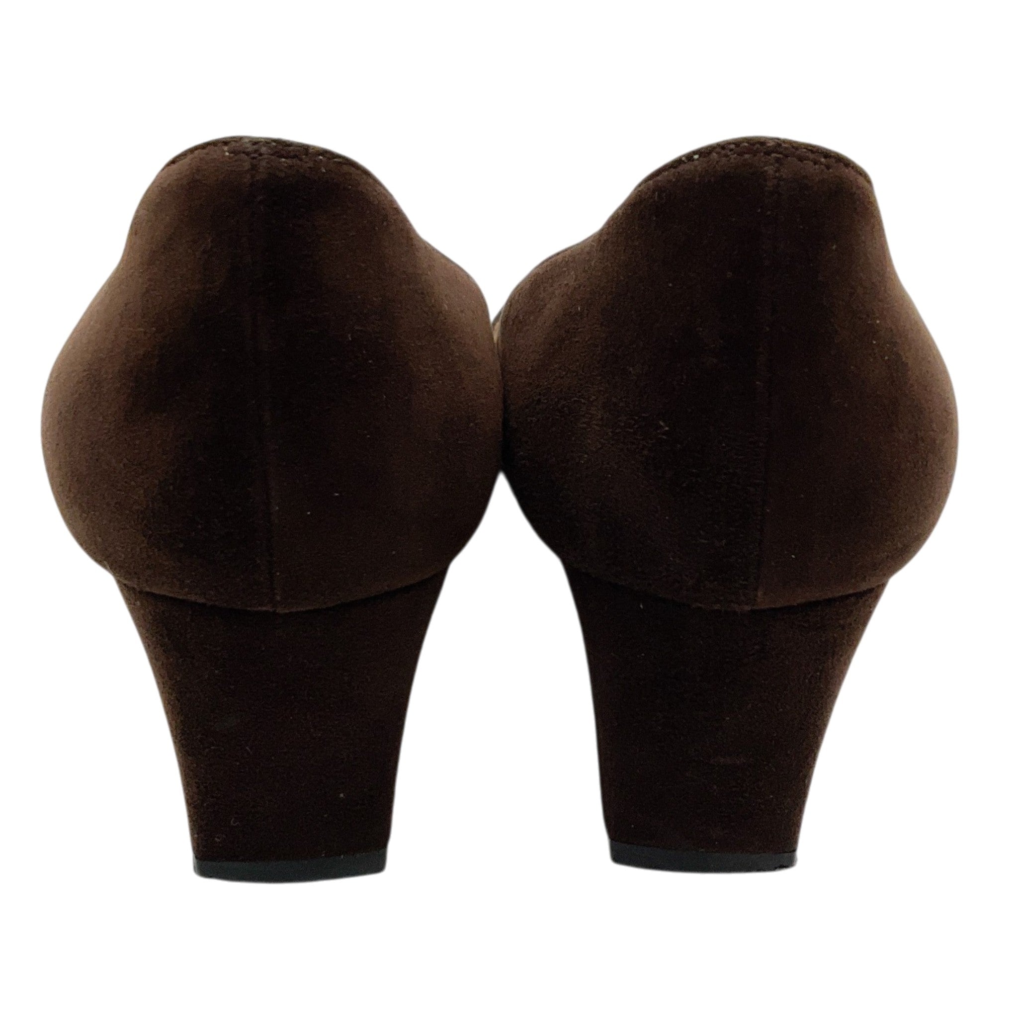 Manolo Blahnik Dark Brown Suede Okkatopla Pumps