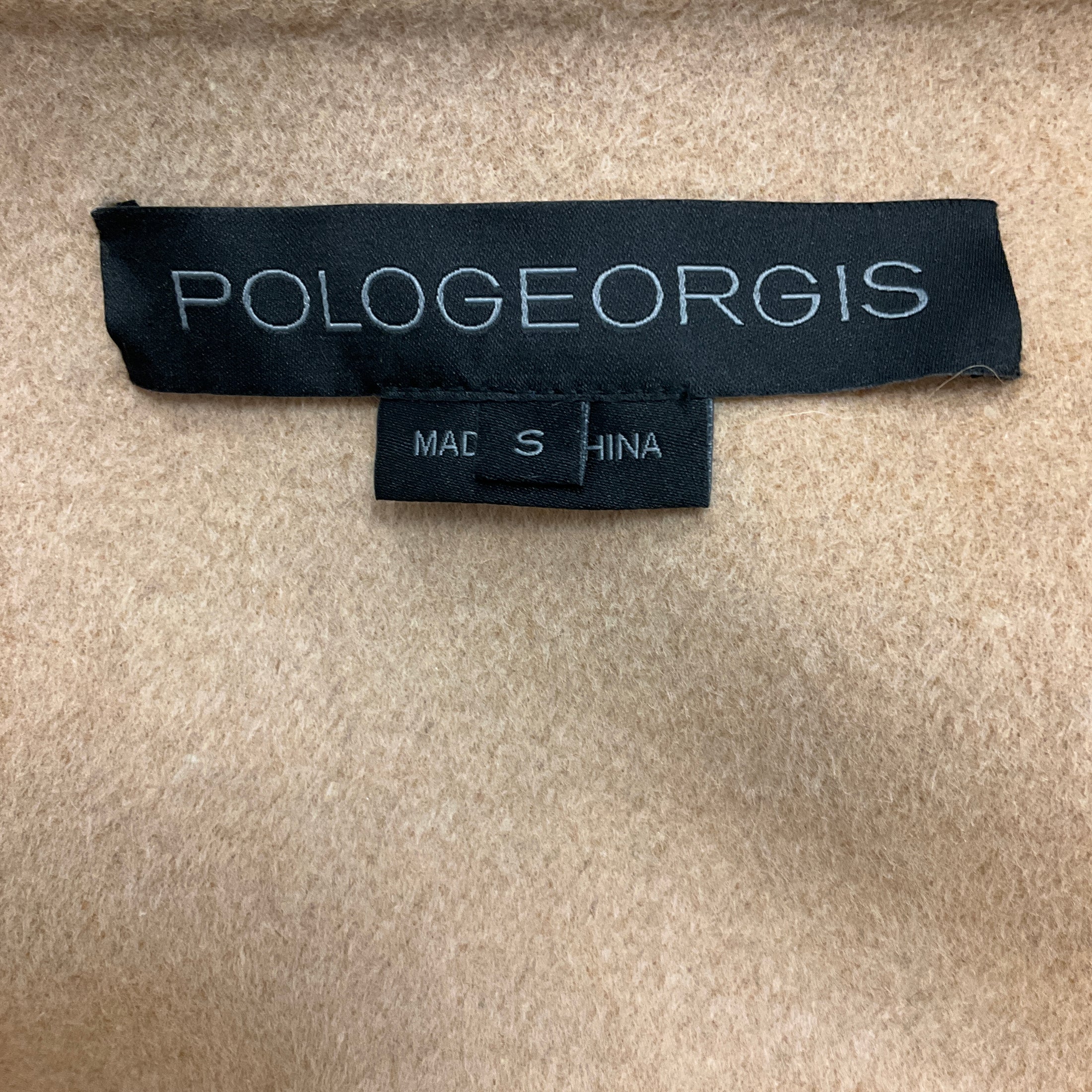 Pologeorgis Camel Cashmere and Lamb Fur Long Vest