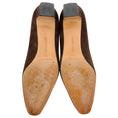 Load image into Gallery viewer, Manolo Blahnik Dark Brown Suede Okkatopla Pumps
