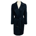 Load image into Gallery viewer, Loro Piana Navy Blue Cashmere Coat with Belt
