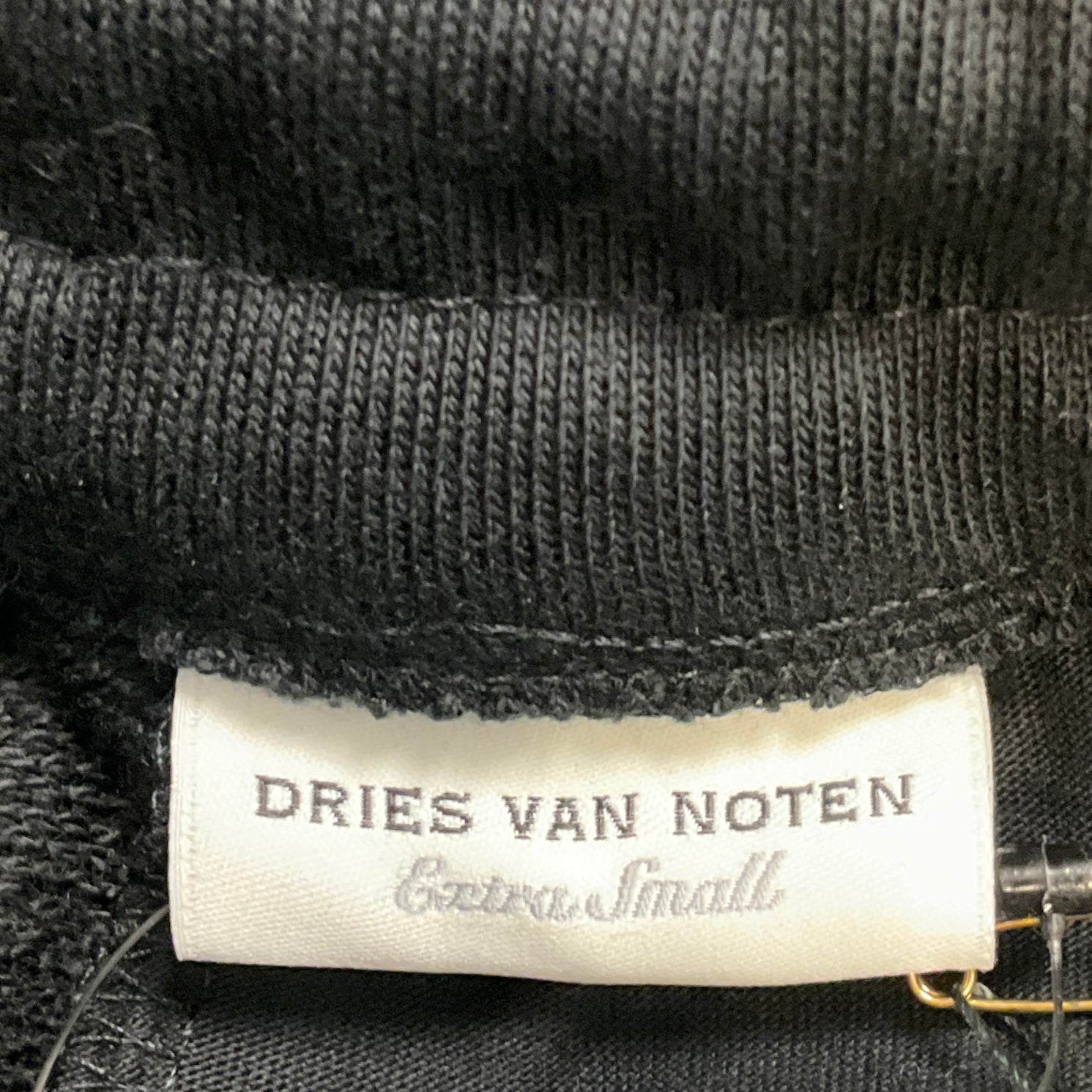 Dries Van Noten Black Hartia Cotton Sweatpants
