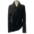 Load image into Gallery viewer, Isabel Benenato Black Mohair / Leather Moto Jacket

