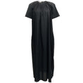 Load image into Gallery viewer, La Collection Black Cotton Short Sleeved Maxi Dress
