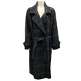 Load image into Gallery viewer, Vince Coastal / Sage Modern Plaid Wool Trench Coat
