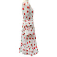 Load image into Gallery viewer, Caroline Constas White / Red Retro Floral Fay Dress

