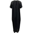Load image into Gallery viewer, La Collection Black Cotton Short Sleeved Maxi Dress
