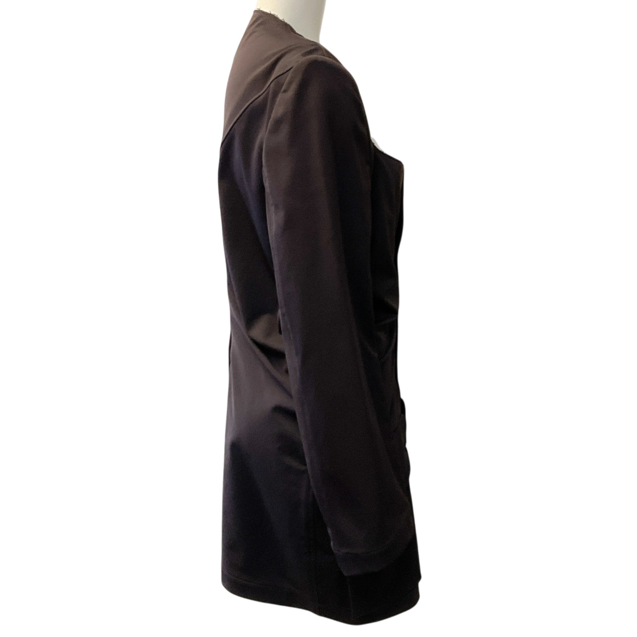 Bottega Veneta Brown Square Neck Ruched Jacket
