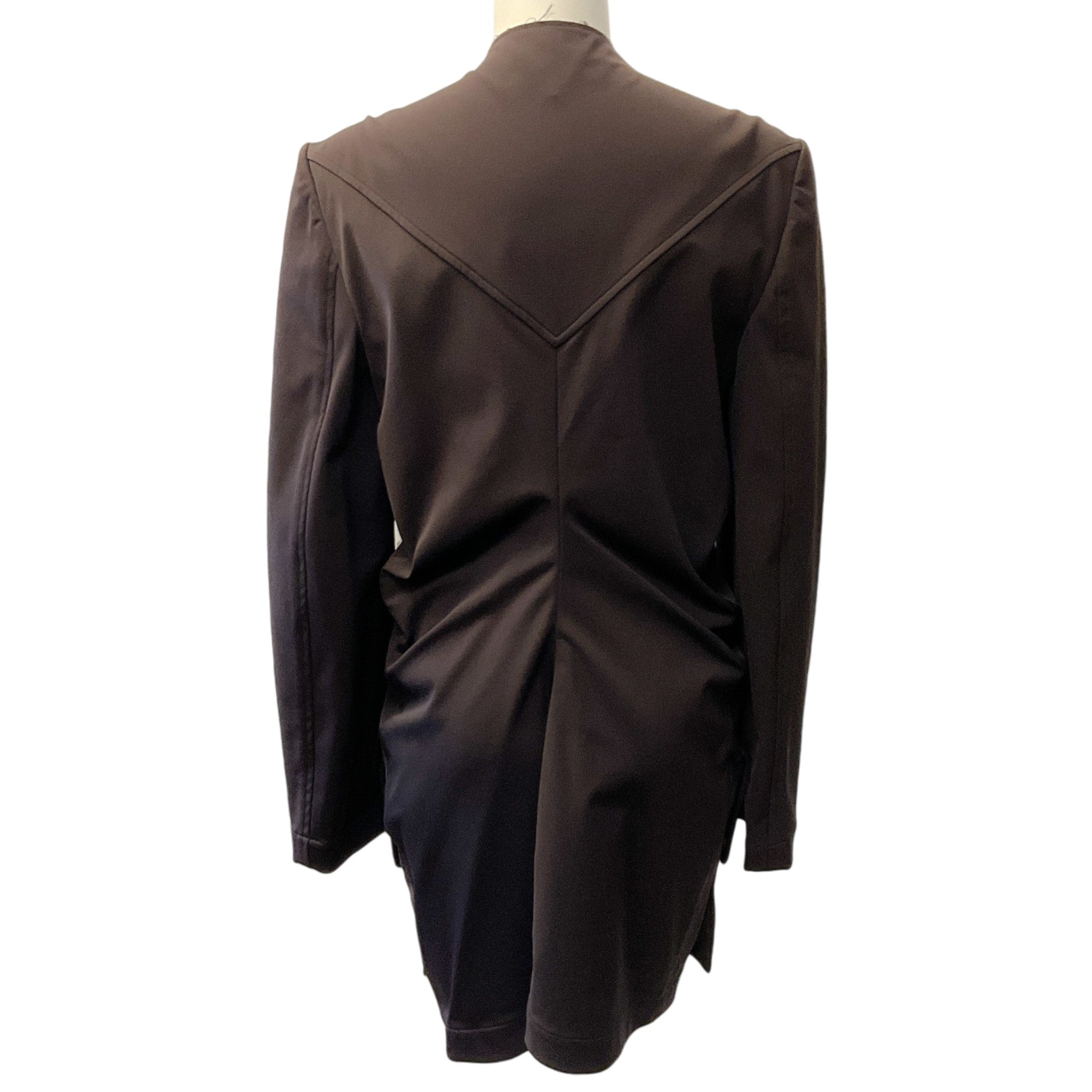 Bottega Veneta Brown Square Neck Ruched Jacket