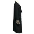 Load image into Gallery viewer, Michael Kors Collection Black Wool and Cotton Gabardine Military Coat
