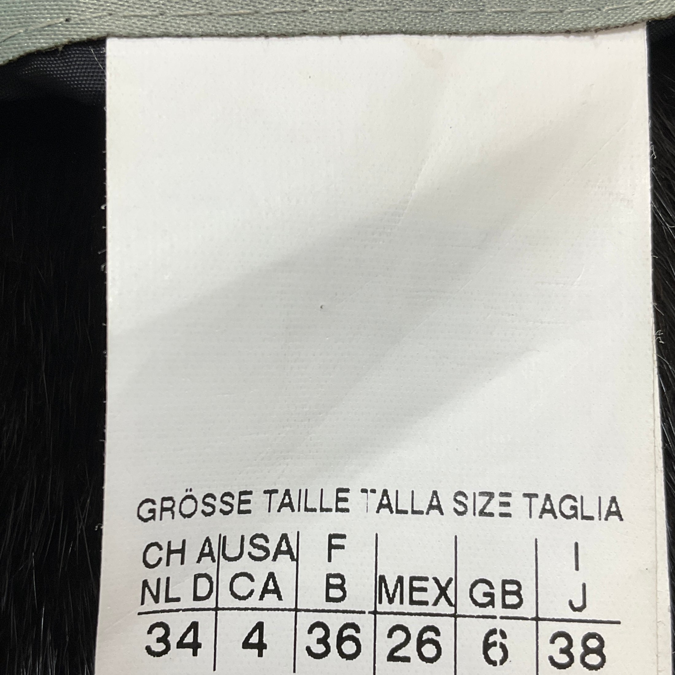 Max Mara 'S Black / Brown Reversible Mink Fur and Nylon Vest