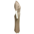 Load image into Gallery viewer, Gabriela Hearst Beige Ribbed Silk and Cashmere Knit Midi Dress
