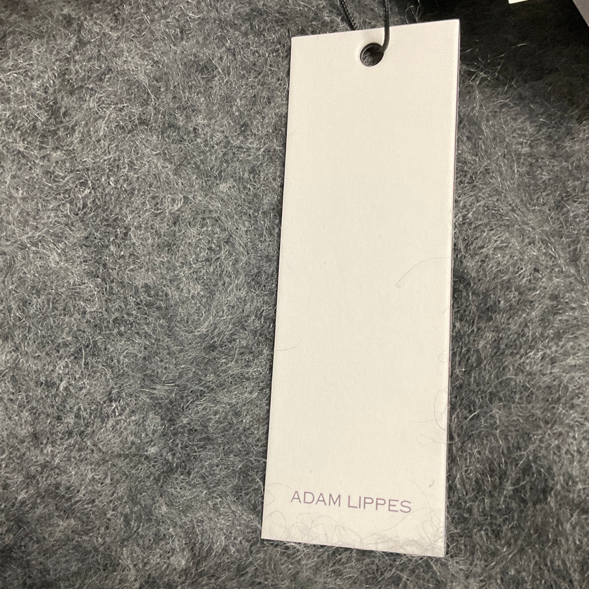 Adam Lippes Heather Grey Brushed Cashmere Ari Top and Levi Belted Midi Skirt