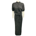 Load image into Gallery viewer, Adam Lippes Heather Grey Brushed Cashmere Ari Top and Levi Belted Midi Skirt
