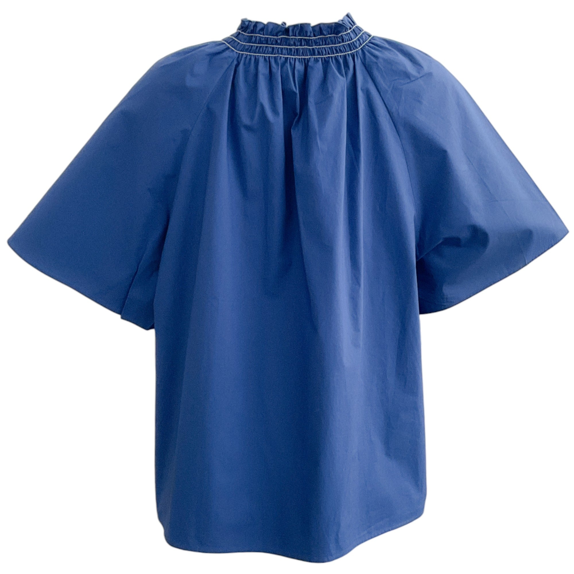 La DoubleJ  Blue Popeline Cotton Holiday Shirt