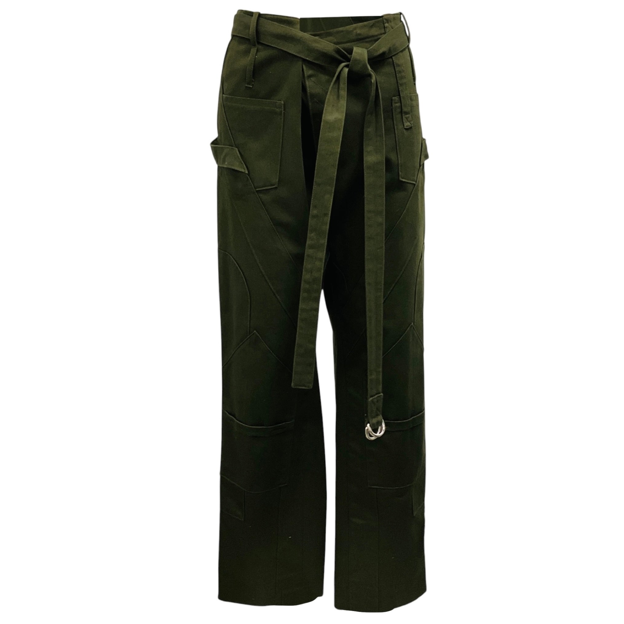 Balenciaga Khaki Green Military Cargo Pants