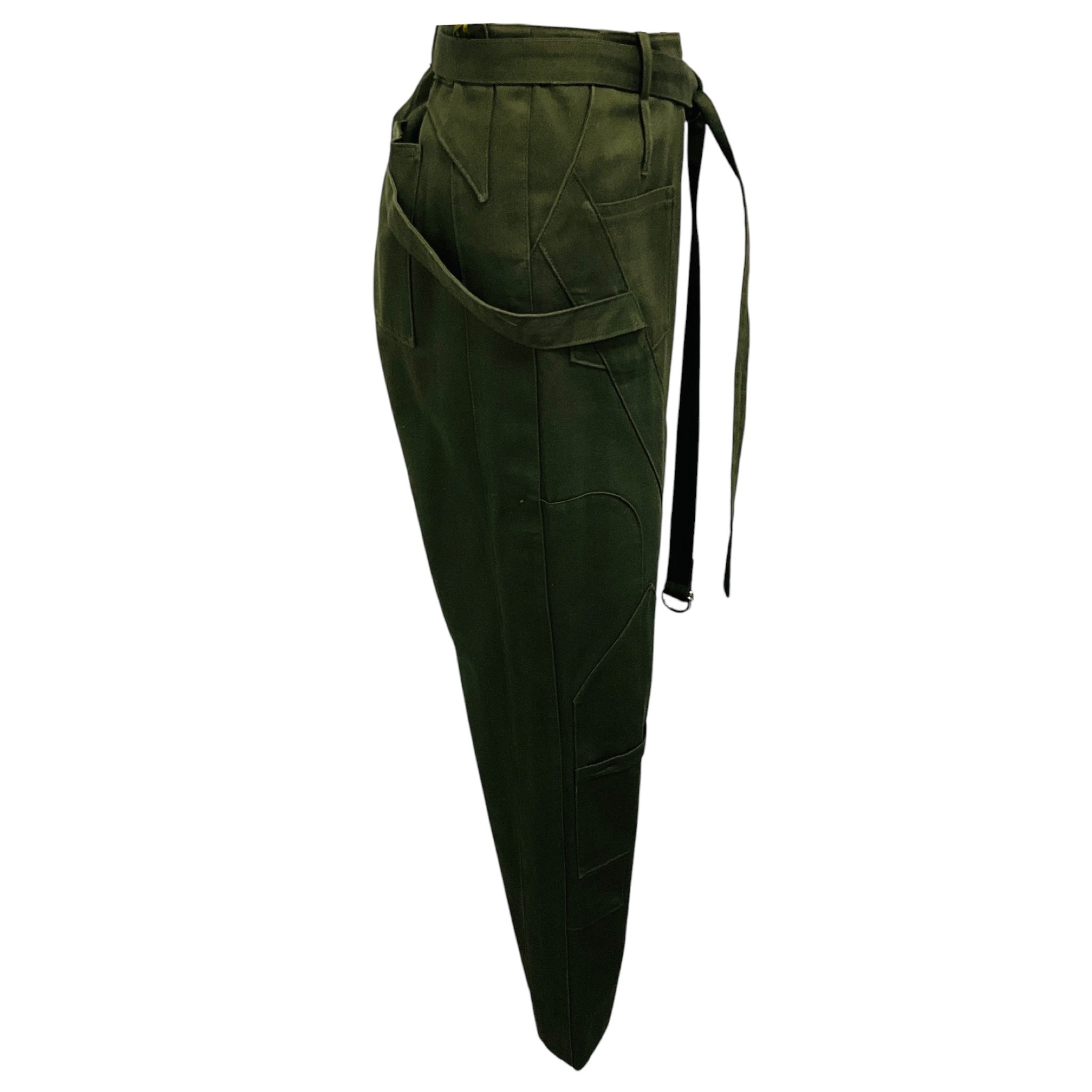 Balenciaga Khaki Green Military Cargo Pants