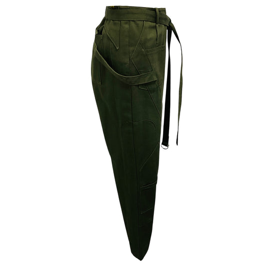 Balenciaga Khaki Green Military Cargo Pants