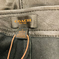 Load image into Gallery viewer, Coach Black Zip Pocket Leather Pants
