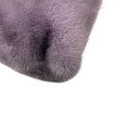 Load image into Gallery viewer, Valentino Lilac Ombre Effect Mink Fur Tote Handbag with Shoulder Strap and Embossed Leather Trim
