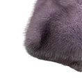 Load image into Gallery viewer, Valentino Lilac Ombre Effect Mink Fur Tote Handbag with Shoulder Strap and Embossed Leather Trim
