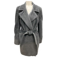 Load image into Gallery viewer, Max Mara Grey Belted Alpaca Coat
