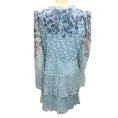 Load image into Gallery viewer, Saloni Light Blue Ava Floral Printed Silk Georgette Mini Dress
