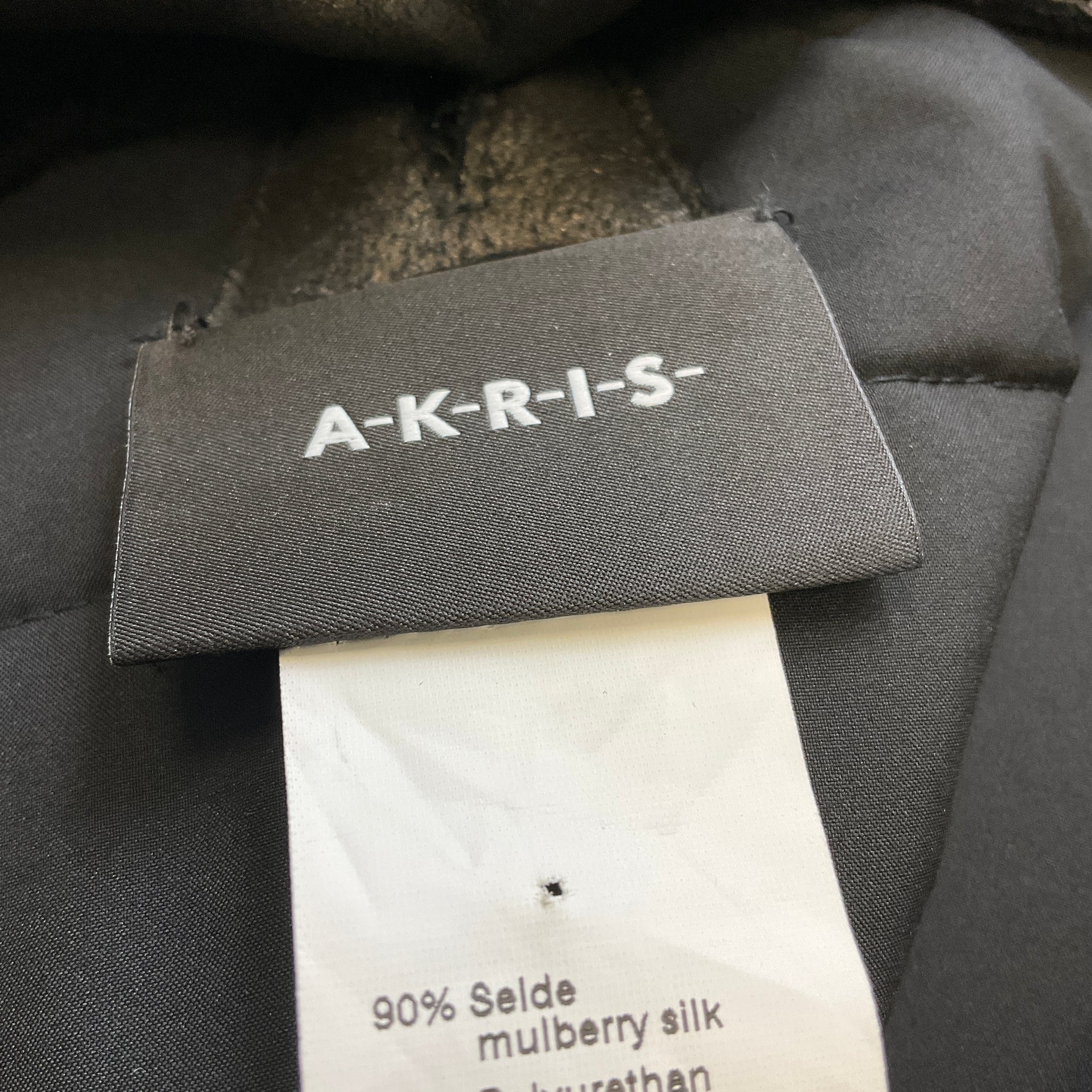 Akris Black Fenna Quilted Silk Taffeta Long Coat