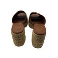 Load image into Gallery viewer, Christian Louboutin Brown Calakala Leather Espadrille Platform Sandal
