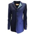 Load image into Gallery viewer, Marni Navy Blue Single Breasted Paneled Colorblock Wool Blazer
