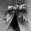 Load image into Gallery viewer, Giambattista Valli Black Sleeveless Crepe Mini Dress with Sequined Bow Embellishments
