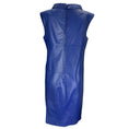 Load image into Gallery viewer, Worth Royal Blue Sleeveless Leather Midi Dress
