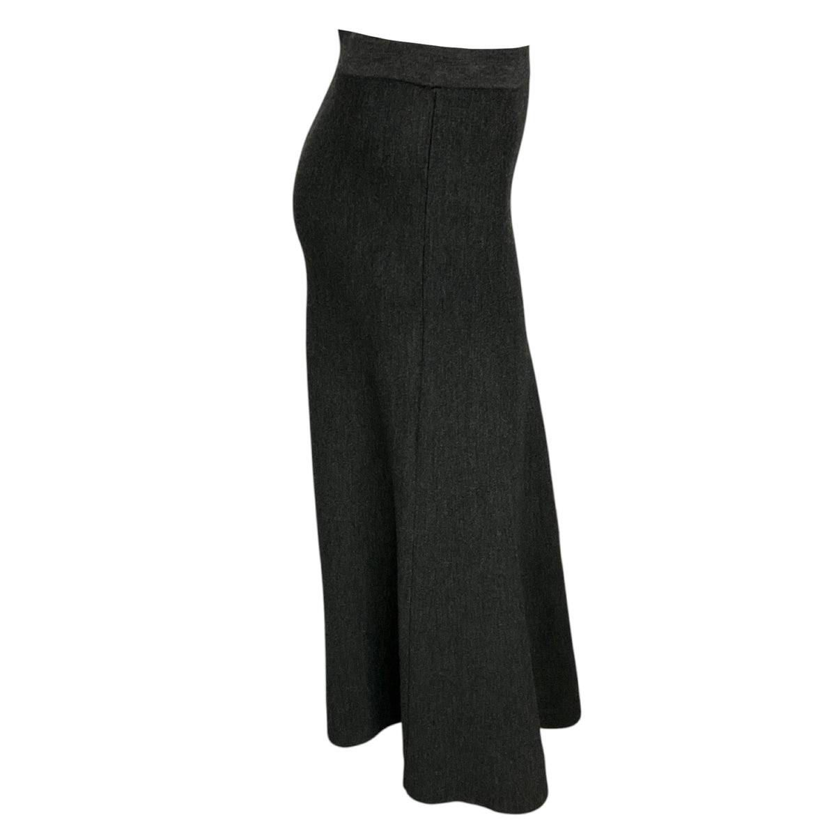 Gabriela Hearst Charcoal Grey Freddie A-Line Midi Skirt