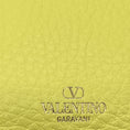 Load image into Gallery viewer, Valentino Yellow / Gold Rockstud Grained Leather Crossbody Bag
