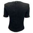 Load image into Gallery viewer, Roland Mouret Black 2023 Short Sleeved Wool Crepe Top
