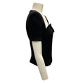 Load image into Gallery viewer, Roland Mouret Black 2023 Short Sleeved Wool Crepe Top
