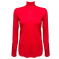 Load image into Gallery viewer, St. John Scarlet Wool Knit Turtleneck Sweater
