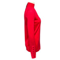 Load image into Gallery viewer, St. John Scarlet Wool Knit Turtleneck Sweater
