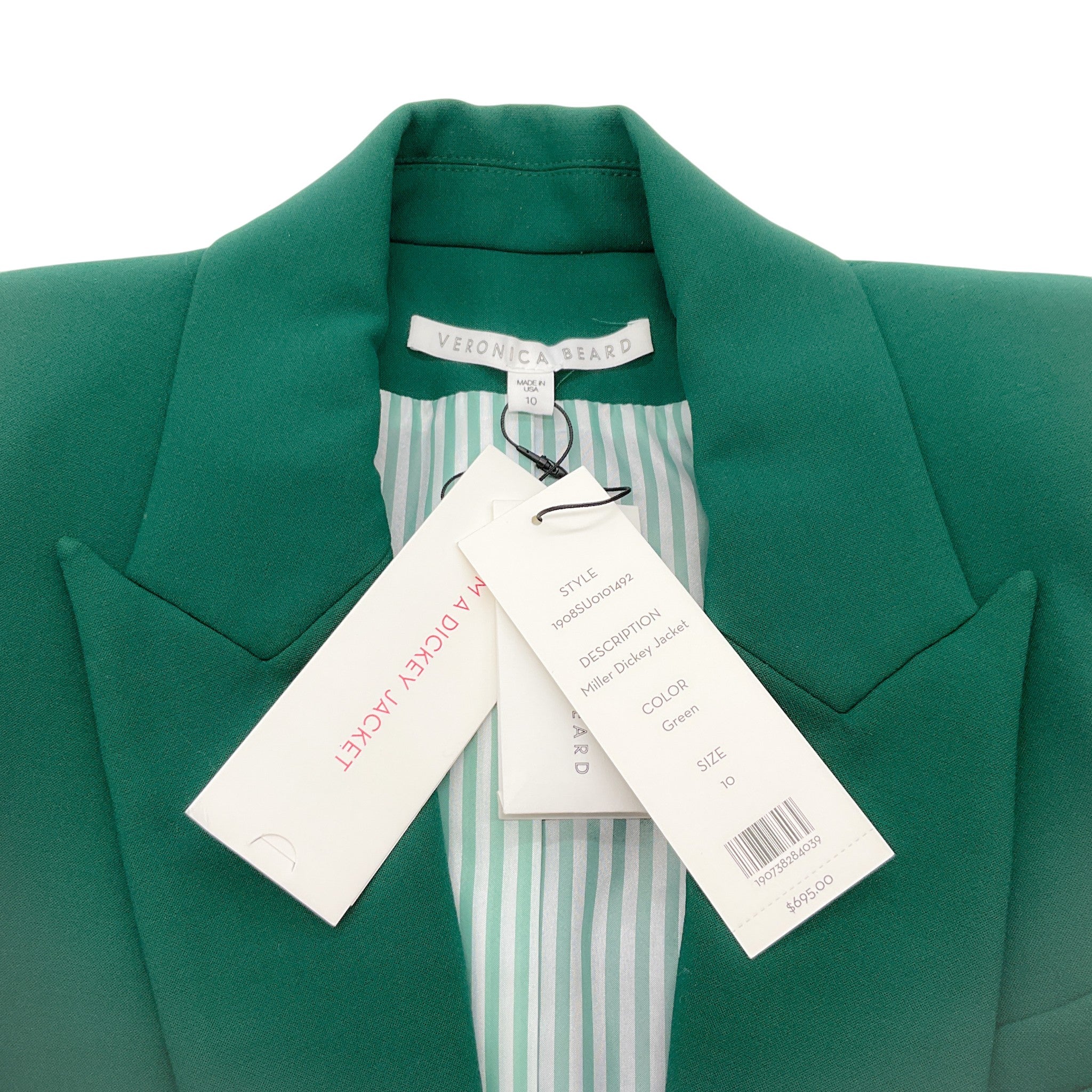 Veronica Beard Green Miller Dickey Jacket