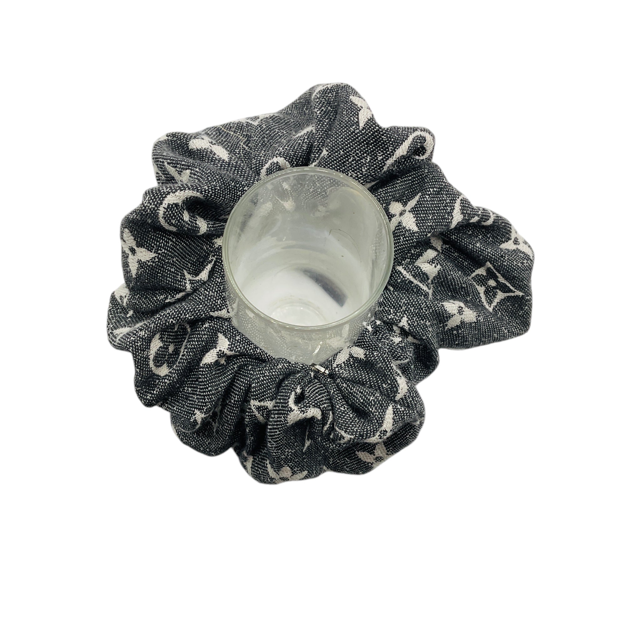 Louis Vuitton Grey Chouchou Monogram Jacquard Denim Hair Scrunchie